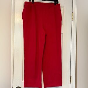 Liz & Me Red Straight Leg Pants